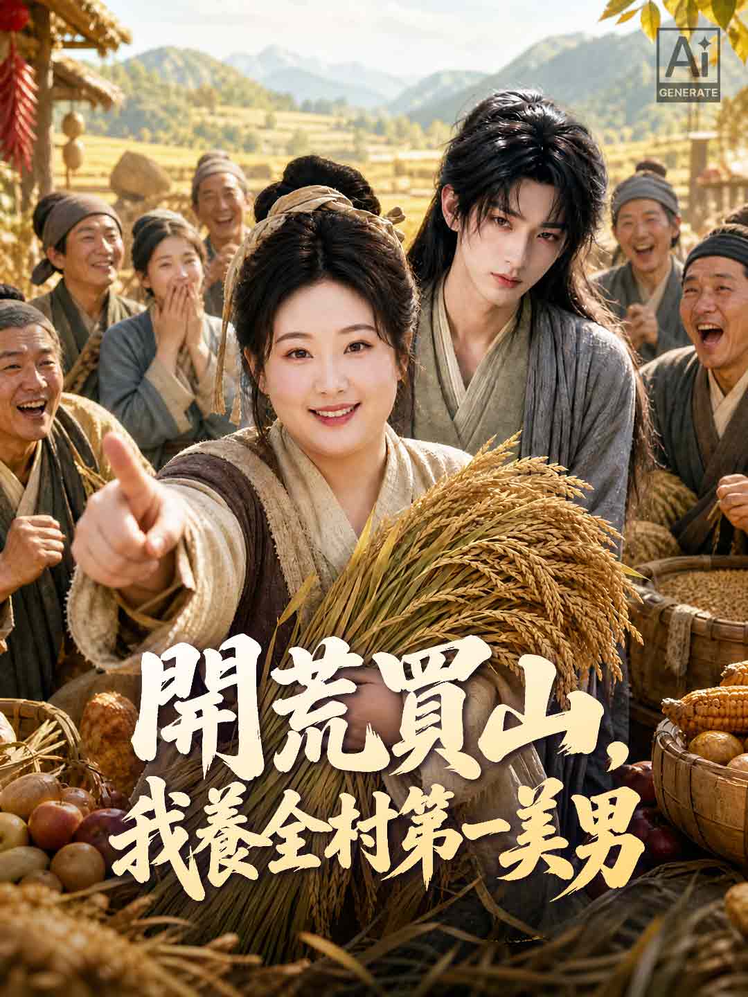 開荒買山,我養全村第一美男