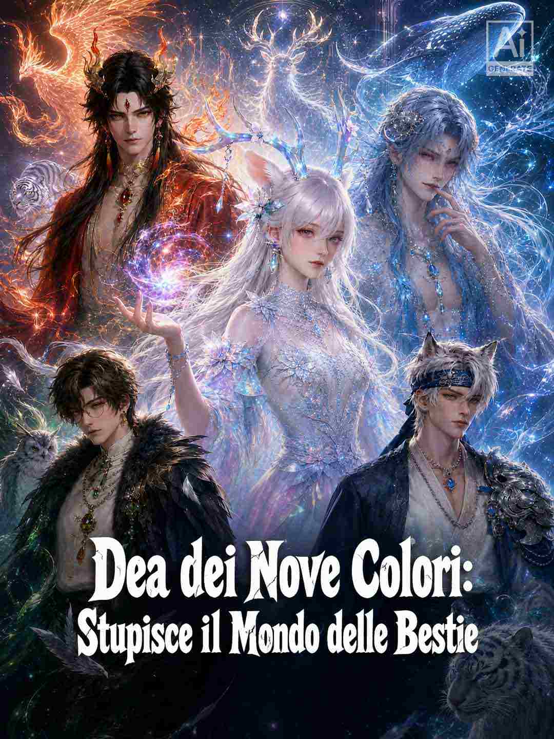 Dea dei Nove Colori: Stupisce il Mondo delle Bestie
