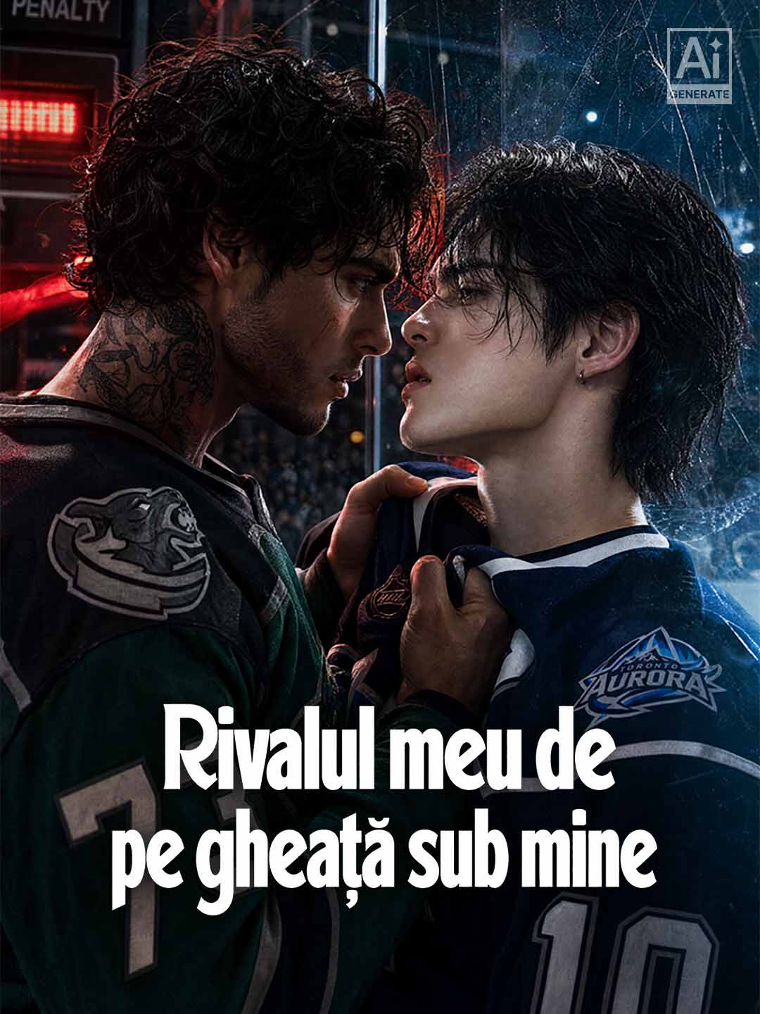 Rivalul meu de pe gheață sub mine