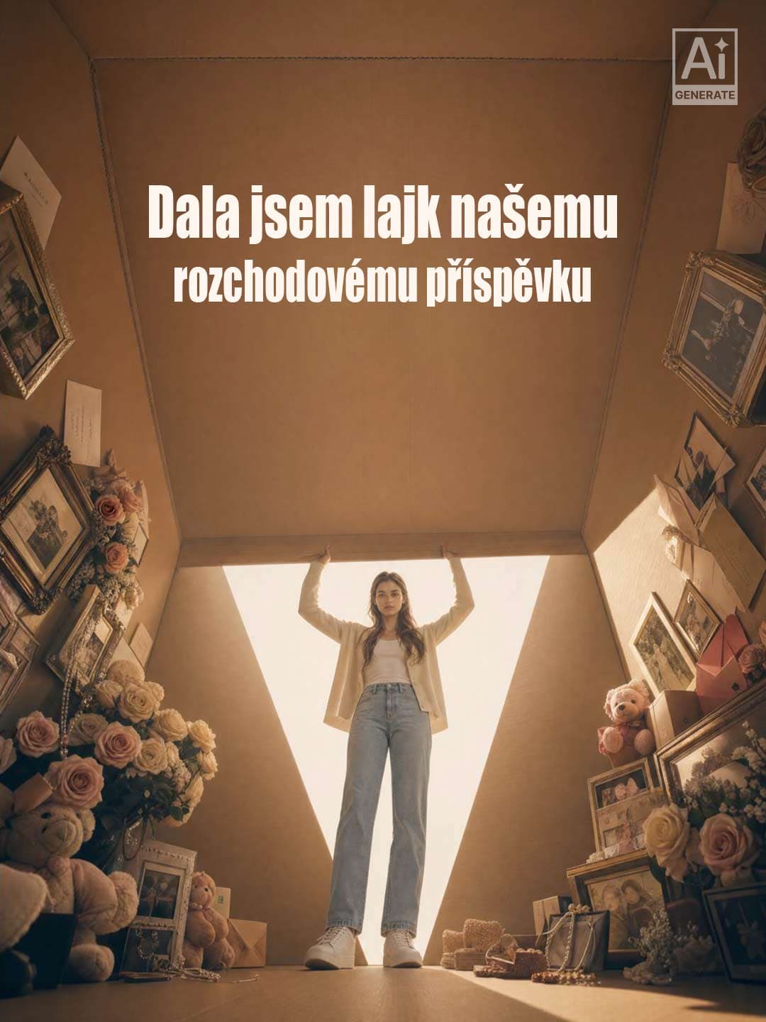 Dala jsem lajk našemu rozchodovému příspěvku