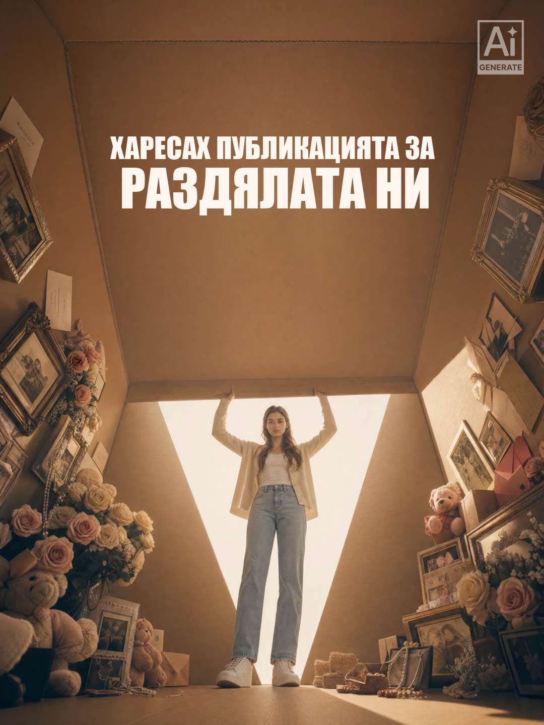 Харесах публикацията за раздялата ни